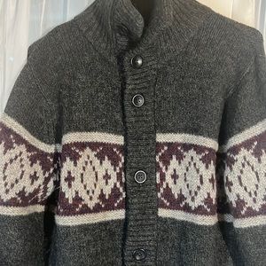 Vintage Gap Shawl Collar Cardigan Sweater Men’s Medium Wool Camel Hair Blend
